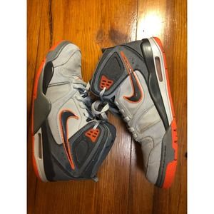 Nike Air Flight Falcon Wolf Gray Orange - Men | Color: Grey | Size: 10